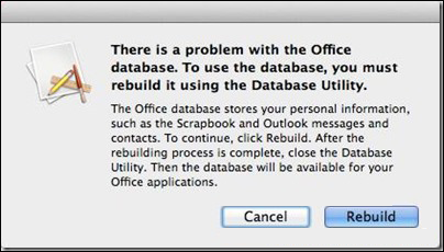 Microsoft Outlook 2016 Mac Rebuild Database